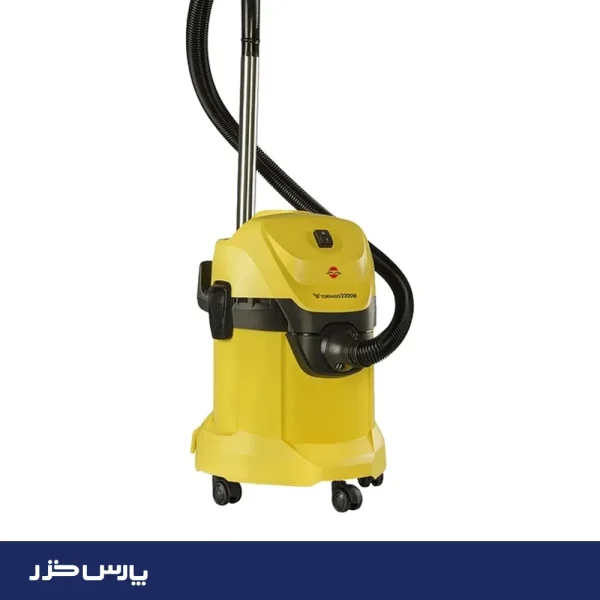 جاروبرقی سطلی پارس خزر مدل tornado 2200WD آب و خاک زرد - تصویر 1